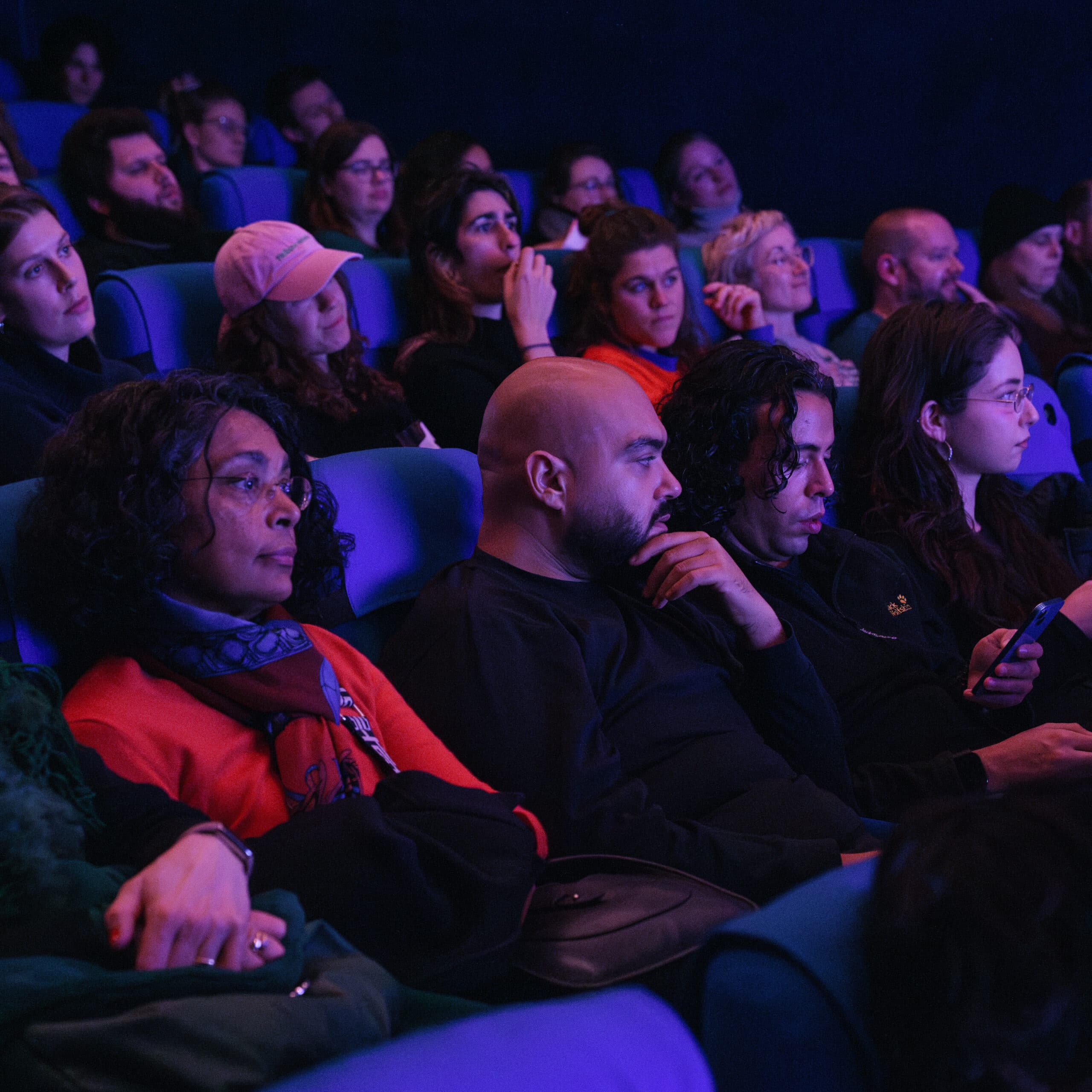 Audience at "Staying" Migration Matters film event
